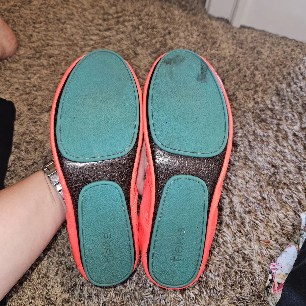 Neon Red Tieks - Picture 7 of 7